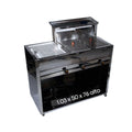 MODULO DOBLE FREIDOR CON PLANCHA ACERO INOX